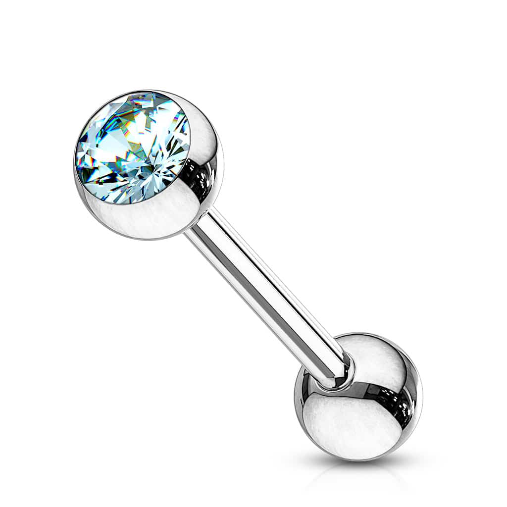 Barbell met gekleurde kristal - Afbeelding 12