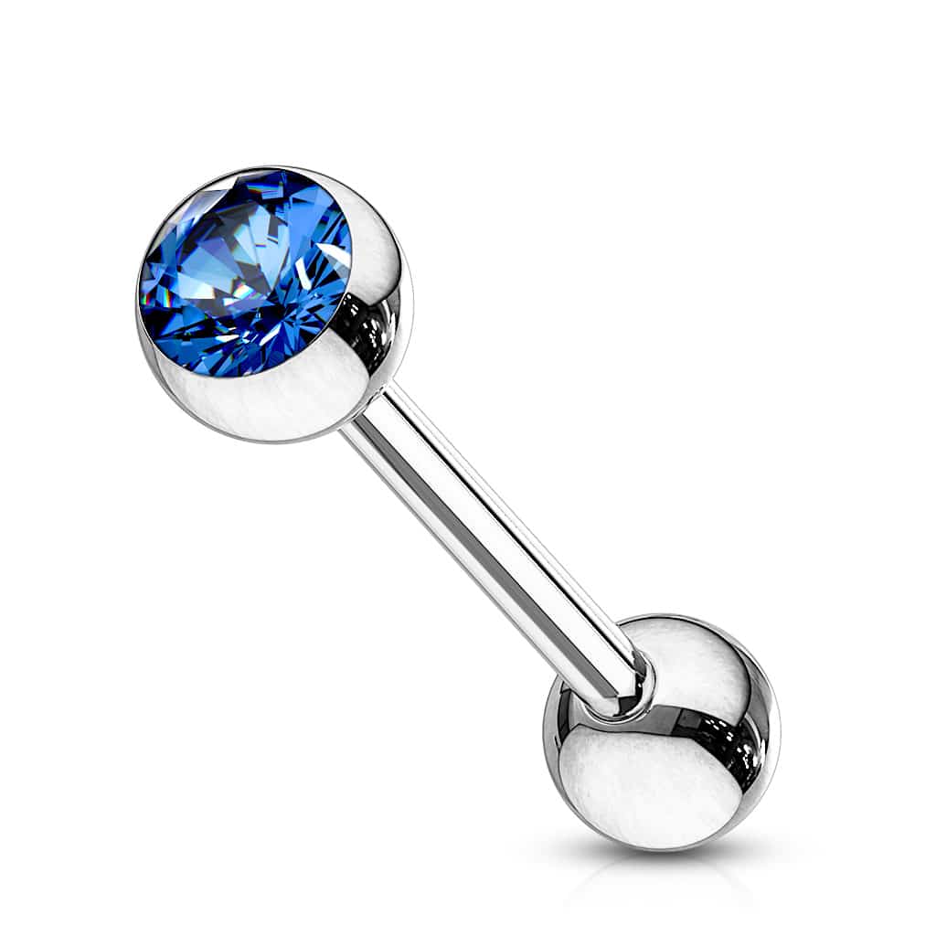 Barbell met gekleurde kristal - Afbeelding 5