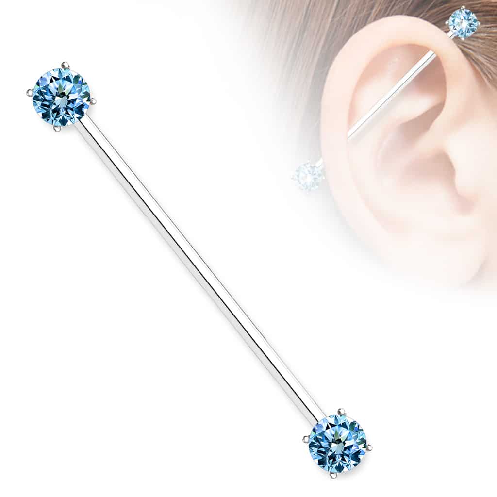 Industrial barbell net heldere gekleurde steen - Afbeelding 5